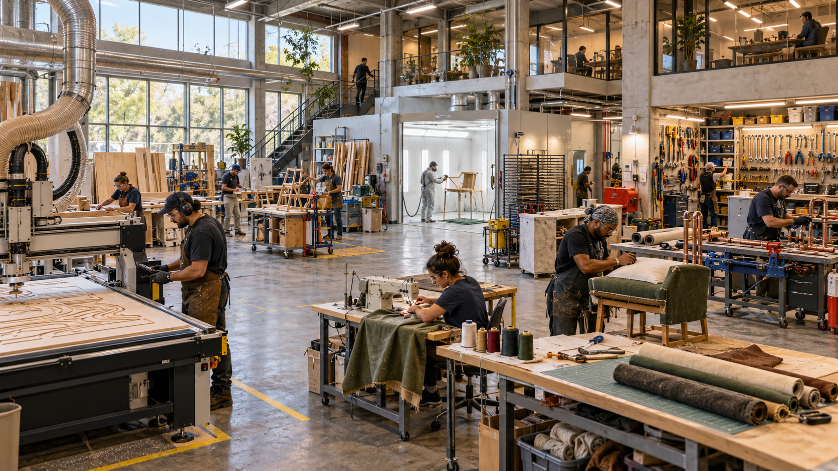 Concept of an urban shared-equipment trades laboratory